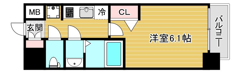 プレサンス大正フレンジの間取り