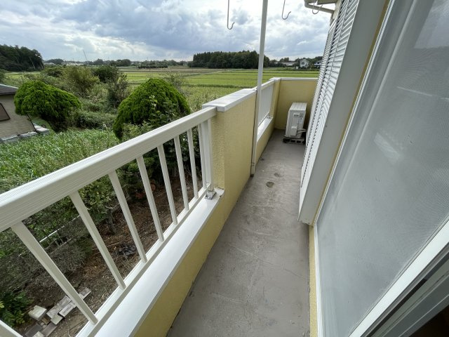 千町貸家のバルコニー