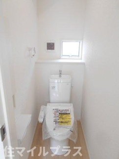 【トイレ】 | 二本松市竹田2丁目新築一戸建て5棟 | コンパクトで使いやすいトイレです