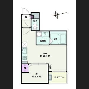 Jack funamachi Ⅱの間取り