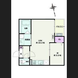 Jack funamachi Ⅰの間取り