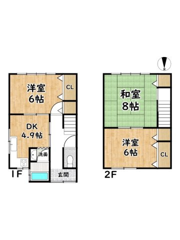 姫路市八代／中古戸建の間取り