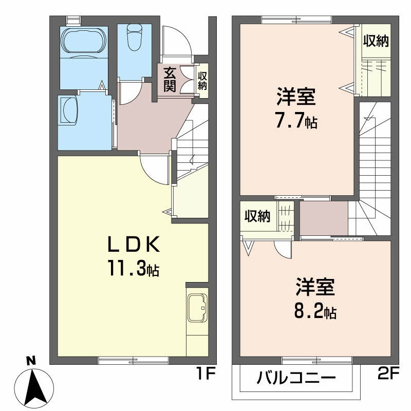 シャーメゾン　Ⅲ番館の間取り