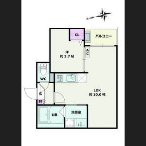Jack funamachi Ⅰの間取り
