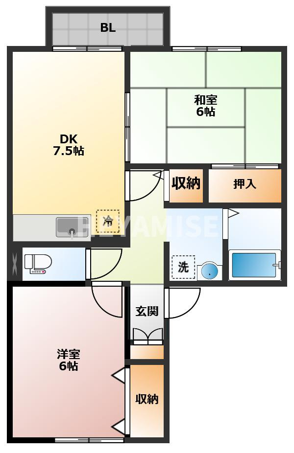 ロイヤルガーデン須田ノ木E棟の間取り