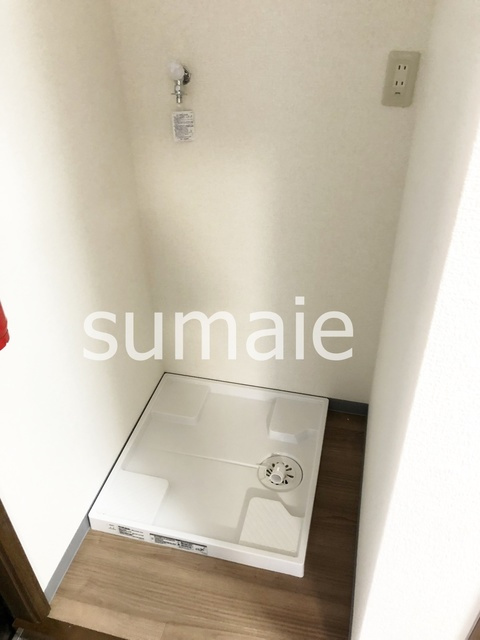 コーポ和の洗面所|室内洗濯機置き場です！