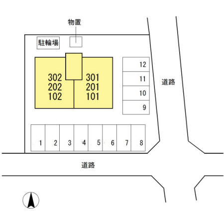 ブリッジ杉井流の区画図