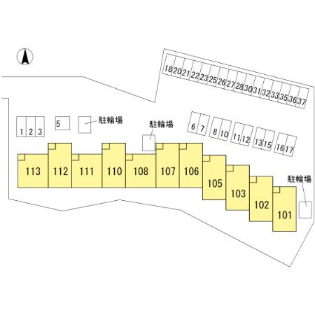 ローズコート南久万の区画図