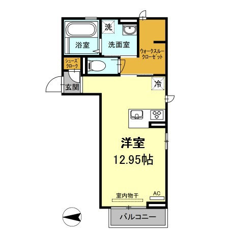 グリンセル新蔵の間取り