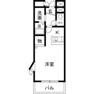 セルフィール西原の間取り