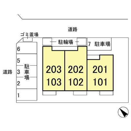 アルカンシェルの区画図