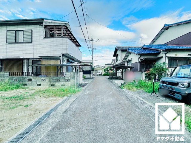 栗東市中沢２丁目　3期　2号地の前面道路含む現地写真|9月29日　現地写真更新