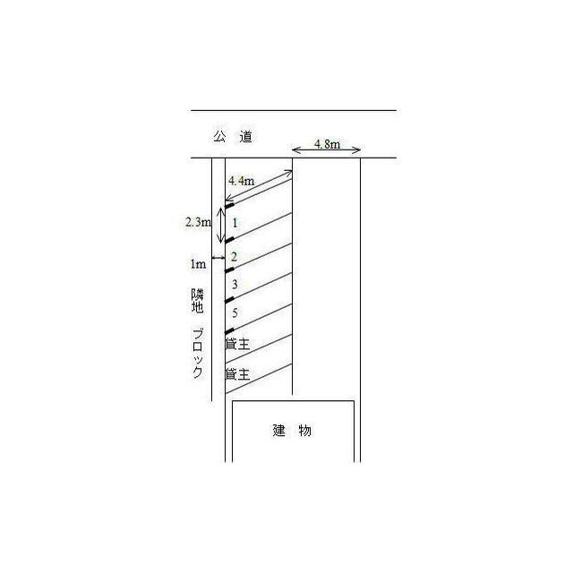 岐阜市切通６丁目の駐車場の間取り