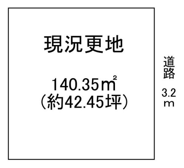 磯城郡田原本町郭内の売地の土地図