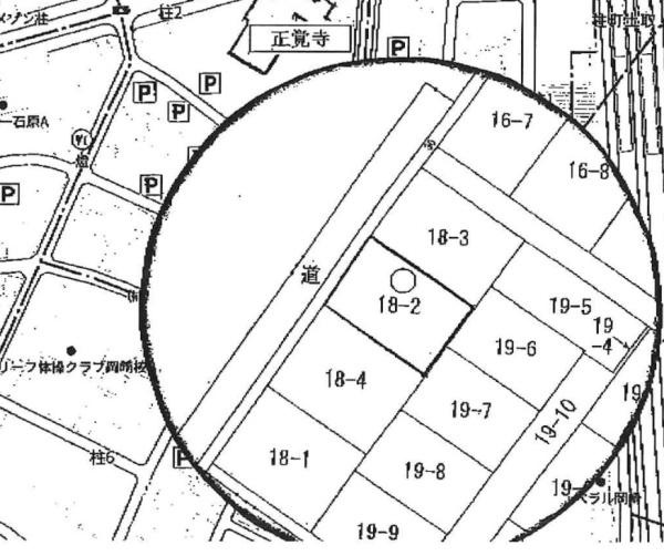 岡崎市上和田町字下川田の売地の区画図