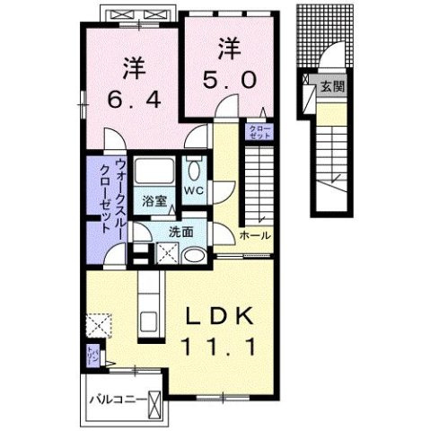 【間取り】 | モンブリッチ　ＮＳ・Ｎ