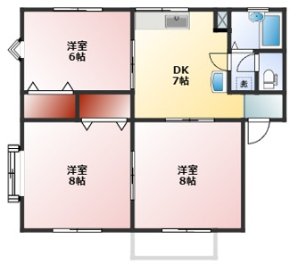 【間取り】 | レピュート平清水　C棟