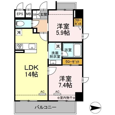 セブンリリー矢巾の間取り