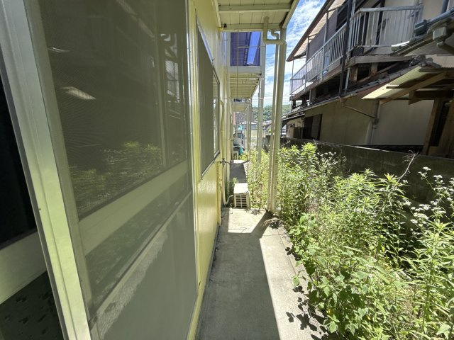 やまやコーポのバルコニー