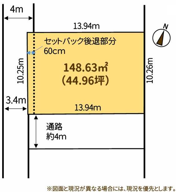 平塚市中原３丁目　売地の土地図