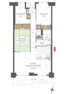 【間取り】パシフィック虹の丘 