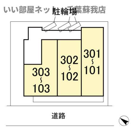 あさひコーポの区画図