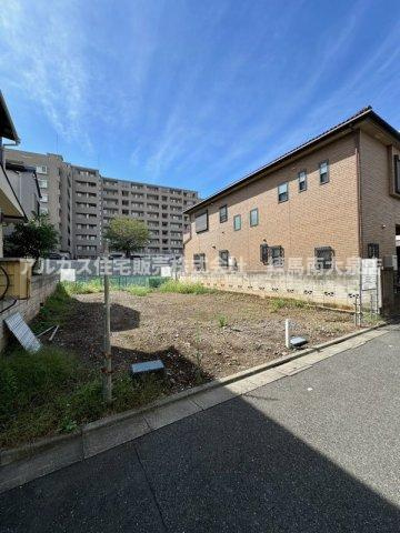 練馬区石神井台7丁目　新築一戸建　西武新宿線　武蔵関の前面道路含む現地写真|北側道路からの現地