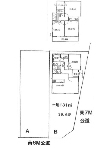 【間取り】 | 坂戸市溝端町　全2棟　B号棟 | ４LDK