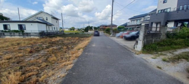 【前面道路含む現地写真】 | 深谷市田中　650万　土地