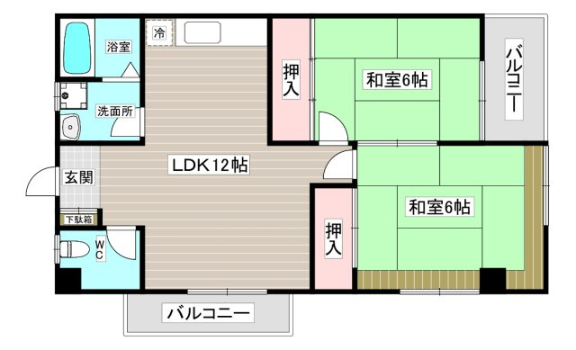 【間取り】 | 加島第２マンション