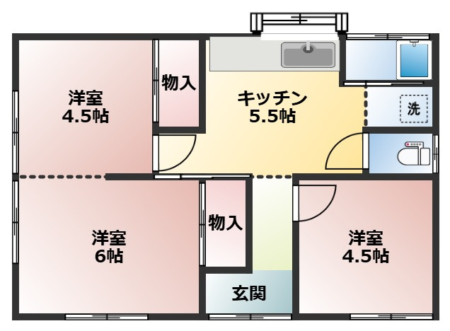 エンパレスⅤ9の間取り