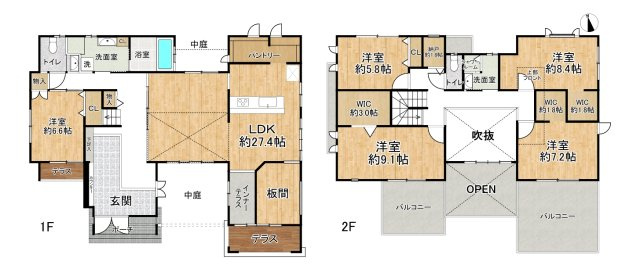 姫路市田寺東2丁目/中古戸建の間取り