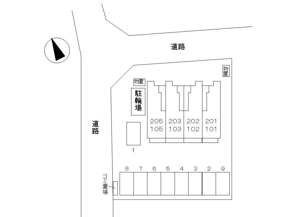 メゾンドグレイスの区画図