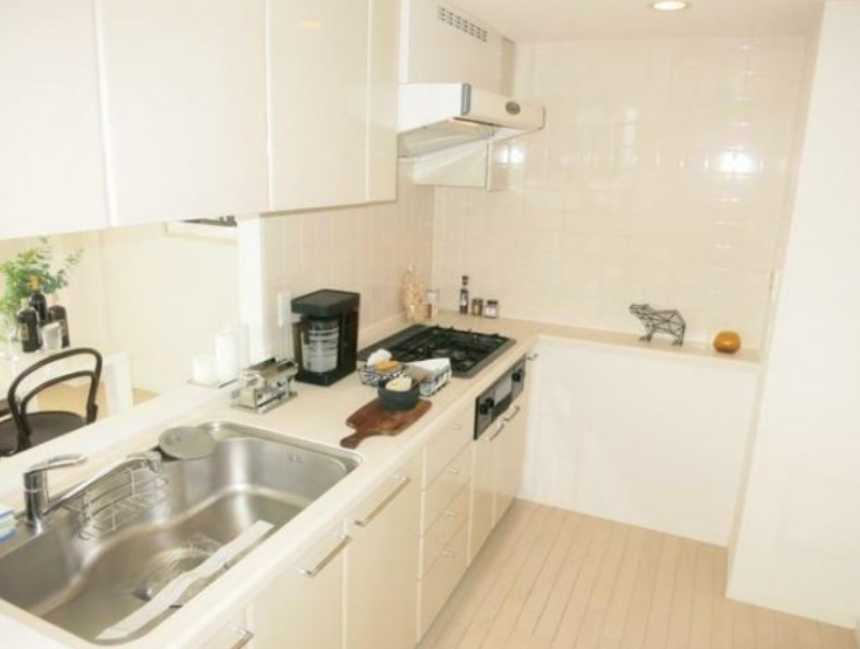 アーデン駒沢パークフロント　最上階角部屋　ペット相談　ルーフバルコニーのキッチン