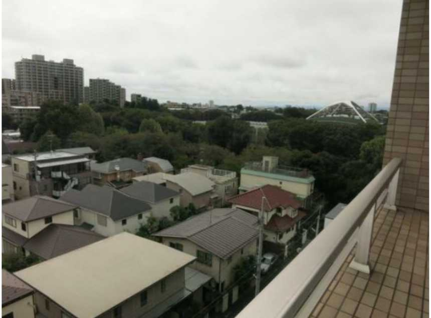 アーデン駒沢パークフロント　最上階角部屋　ペット相談　ルーフバルコニーの展望