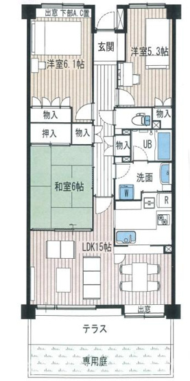 【間取り】 | 市原八幡パークホームズ