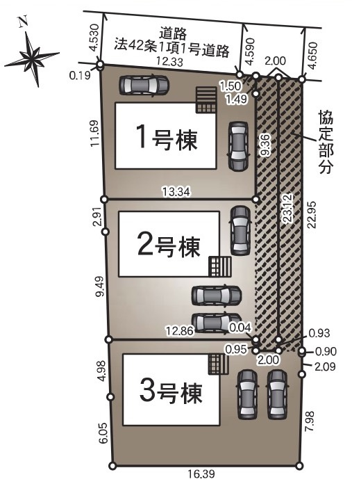 長野市松岡第３の区画図