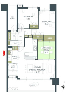 【間取り】ファミリアーレ荒子川公園 