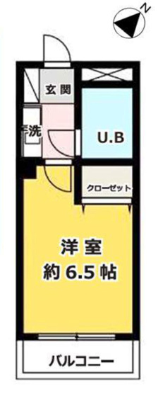 【間取り】 | ライオンズマンション八王子第６ | 1Kは、キッチンと居室が分かれているため、生活空間にメリハリをつけられますね。料理の臭いが気になりにくく、来客時にもプライベート空間を確保しやすい点が魅力ですね。一人暮らしでも快適な生活を送れますよ。