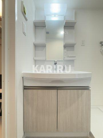 La CASA上汐の洗面所