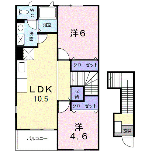 ラシーヌⅢ壱番館の間取り