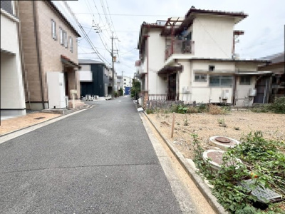 【前面道路含む現地写真】 | 高槻市松川町　売土地