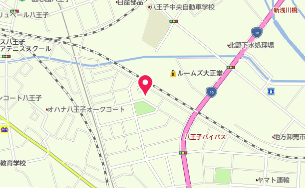 祝：成約済み　八王子市　北野町　新築戸建ての地図|～仲介手数料無料☆八王子ひなた不動産～　八王子市北野町　新築戸建て