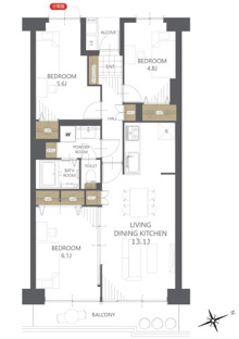 【間取り】藤沢スカイハイツ 