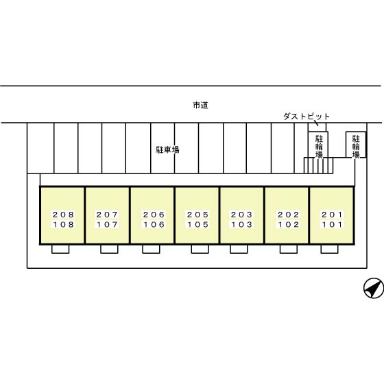 メルベーユの区画図