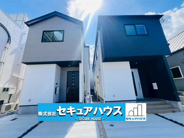 【今からご案内可能】刈谷市中手町二丁目　全2棟　の外観|【現地外観写真】
◆本日ご案内可能♪365日営業中！！！
◆駐車並列2台可能！オプション工事でカーポート設置などいかがでしょうか。その他にも、フェンスなどの「オプション工事」もご提案いたします♪　　　