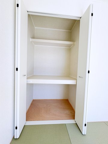 新築戸建・新築建売　郡山市字賀庄【制震・耐震】桜小・郡山三中の収納|用途に応じてアレンジのできる洋風も取り入れた和室！