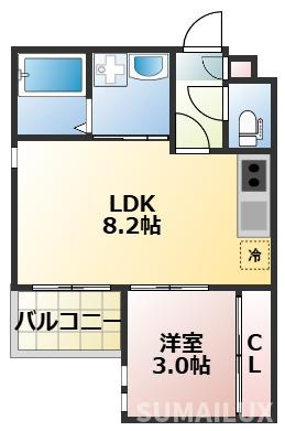 R-smart本妙寺の間取り