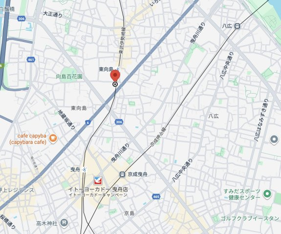 プレール・ドゥーク東向島の地図