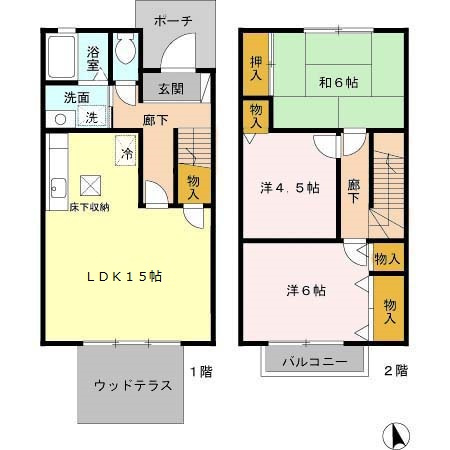 パルティーダB棟の間取り